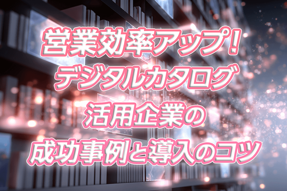 営業効率アップ！デジタルカタログ活用企業の成功事例と導入のコツ